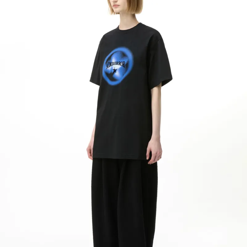ADER ERROR Flocked Star T shirt-4