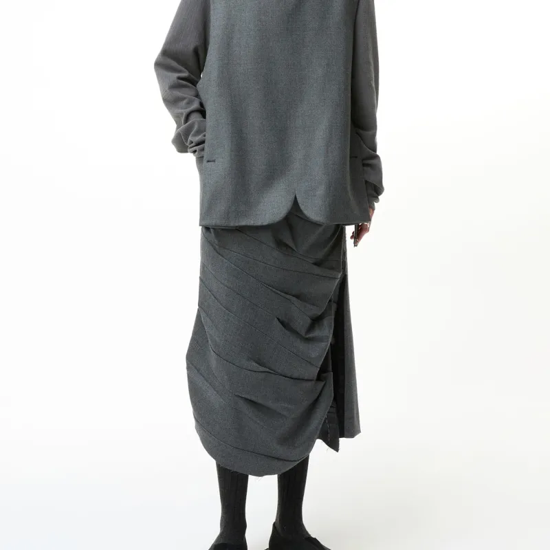 ADER ERROR Asymmetric Midi Skirt-2
