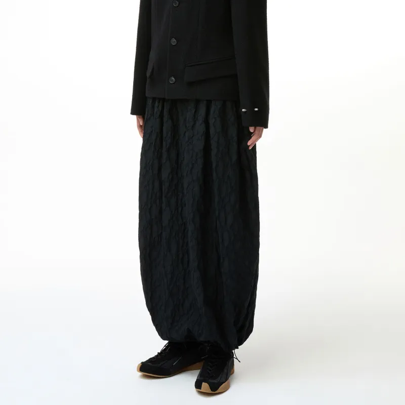 ADER ERROR Oversized Fit Long Skirt 'Black'-5