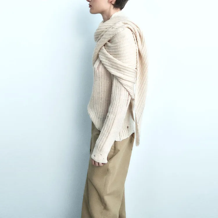 ZARA Cloaks Women's White-3
