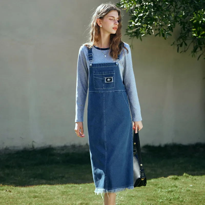 Olrain Two Piece Skirt Sets Women's T Shirt+Suspender Skirt-1
