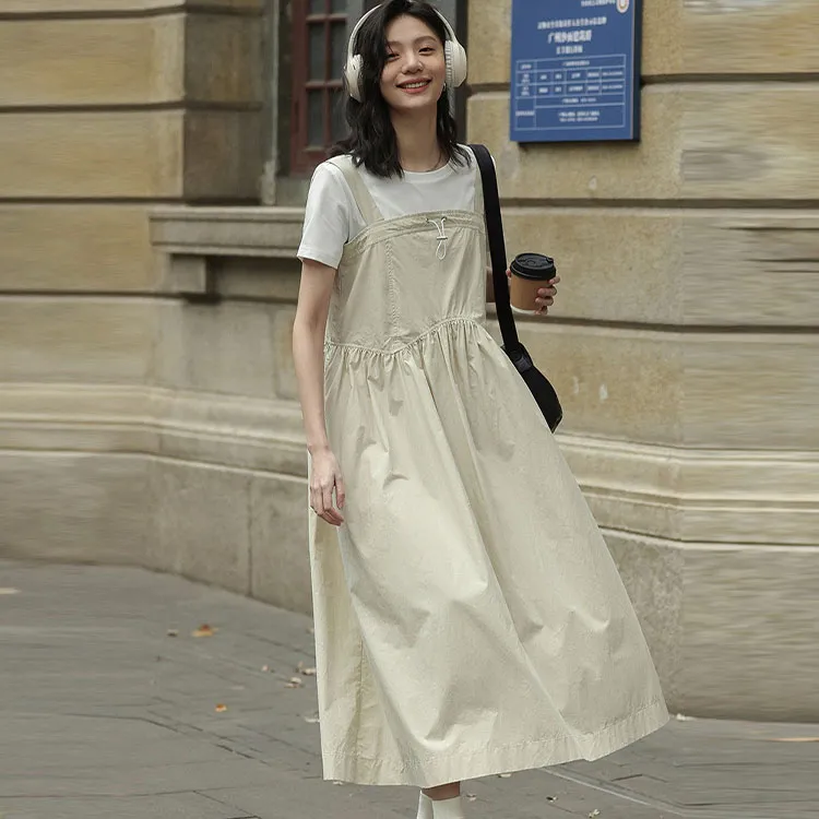 【dme】 Sleeveless Dress Women's Light Pea Green-1