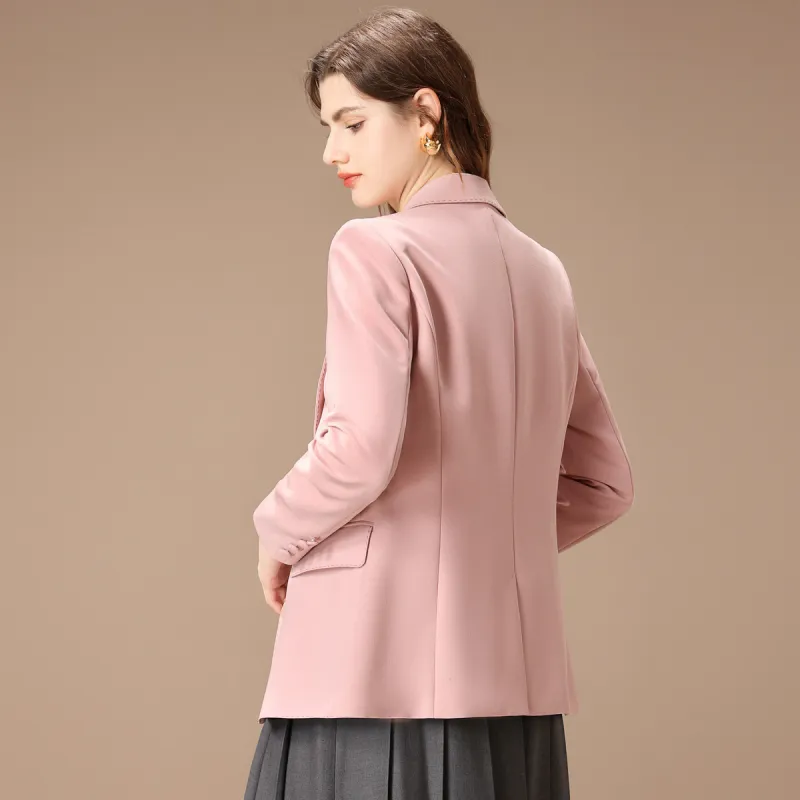 FENHONGMALI Business Suit Women's Pink-2
