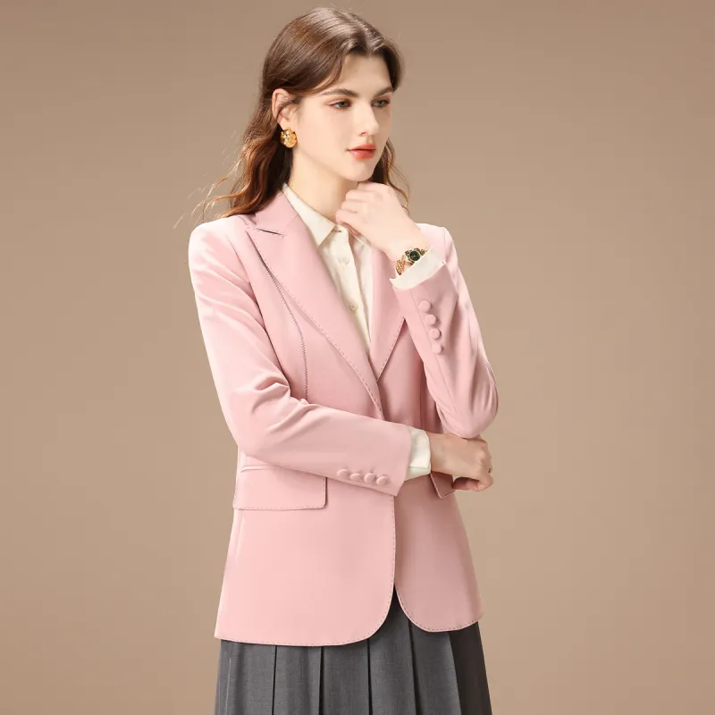 FENHONGMALI Business Suit Women's Pink-3