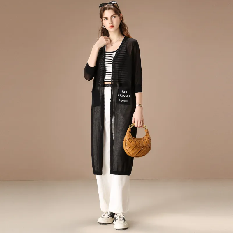 FENHONGMALI Knitwear Women's Black-1