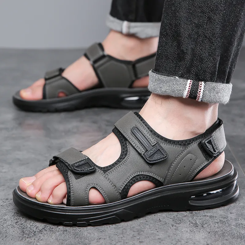 Mulinsen Beach Sandals Men Black/Gray-1