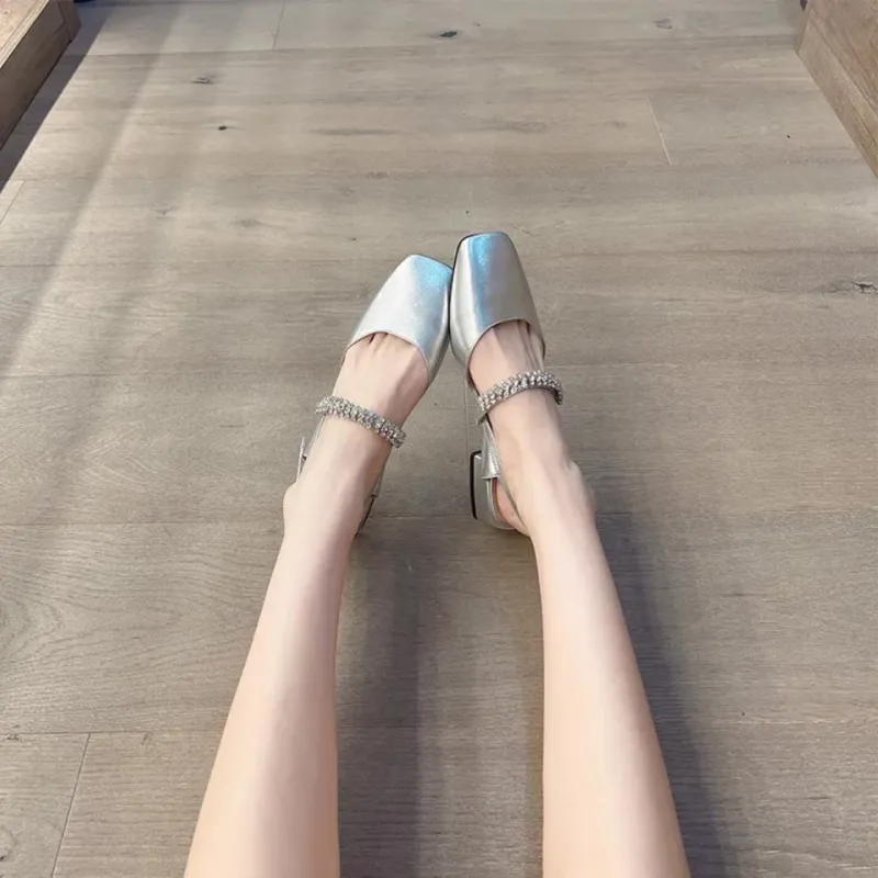 Xingdiman Casual Single Shoes Women's Silver-4