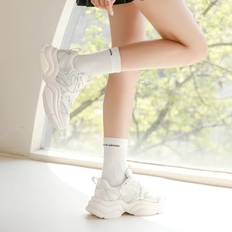 XINGQILIUQIXIA x Safiya Breathable Low-Top Chunky Sneakers Women's-4