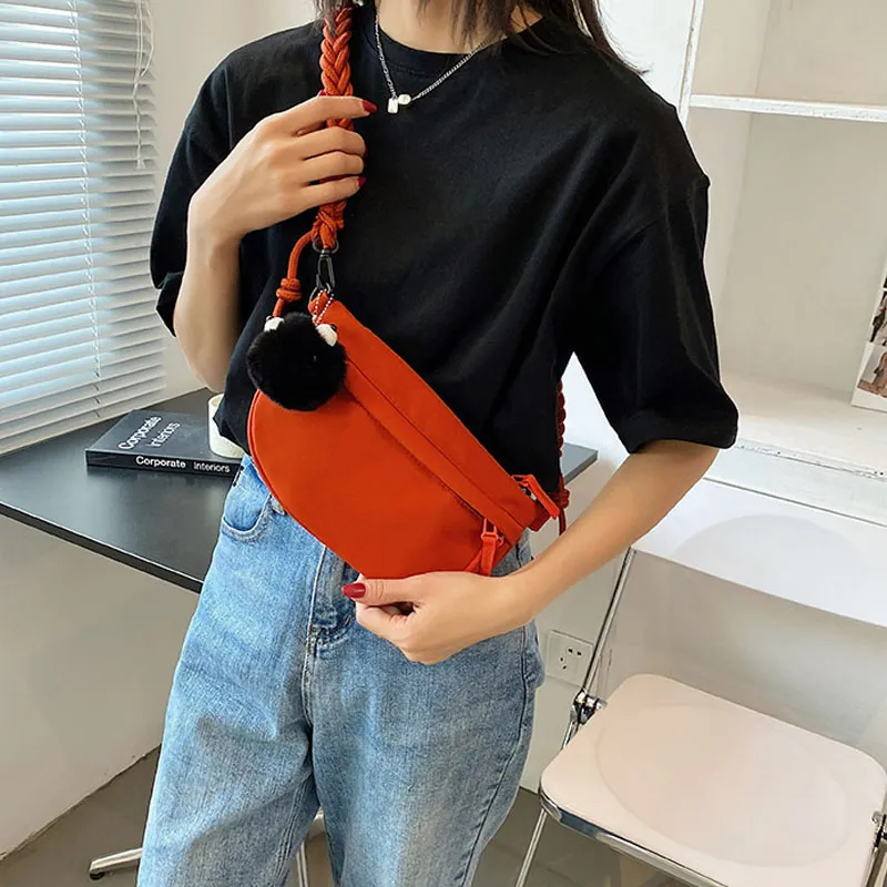 Duoluplo Doron Paul Nylon Fabric Sling Bag Regular Unisex Red/Black/Gray-4