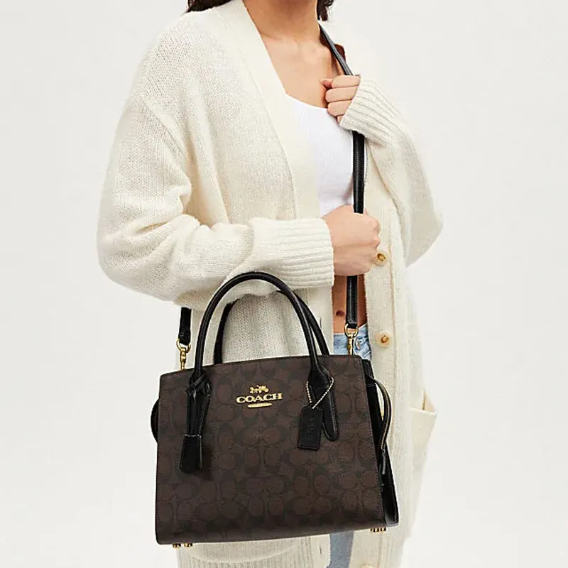 COACH PVC With Skin Killer Bag, Shoulder Bag, Crossbody Bag, Handbag Tubas Women's Dark Brown-4