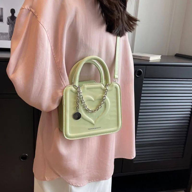 SUPERCUTE PU Crossbody Handbags Women's Black Khaki/Coffee/Yellow Green/Ecru-23