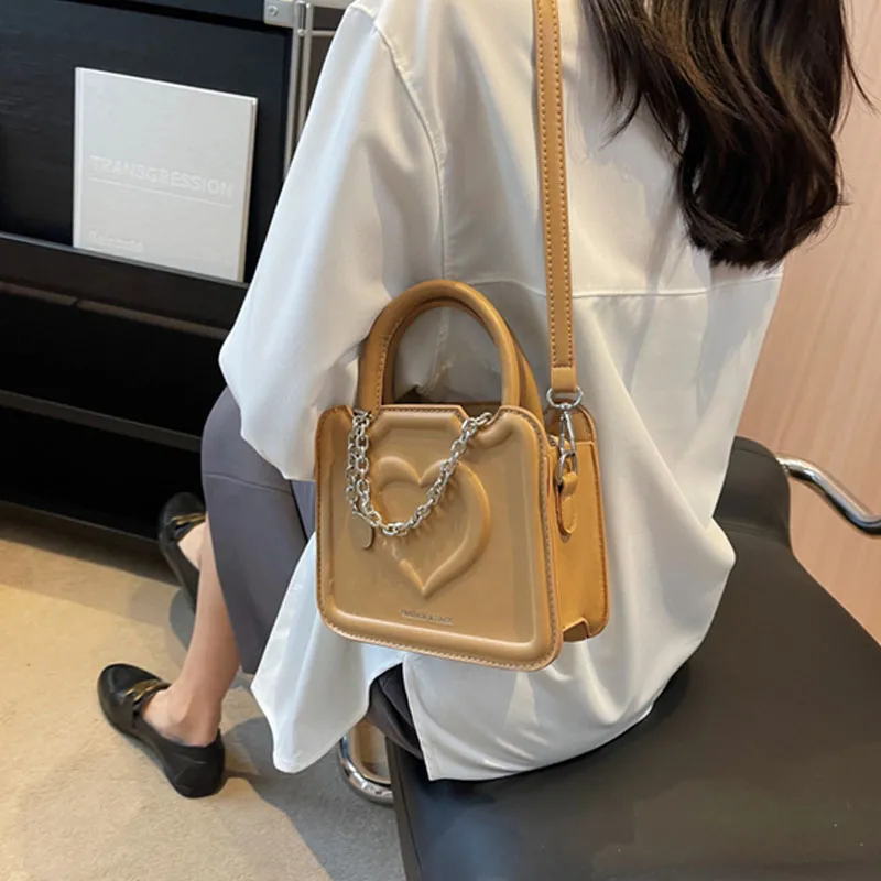 SUPERCUTE PU Crossbody Handbags Women's Black Khaki/Coffee/Yellow Green/Ecru-7