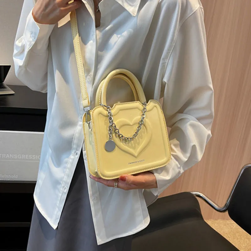 SUPERCUTE PU Crossbody Handbags Women's Black Khaki/Coffee/Yellow Green/Ecru-17