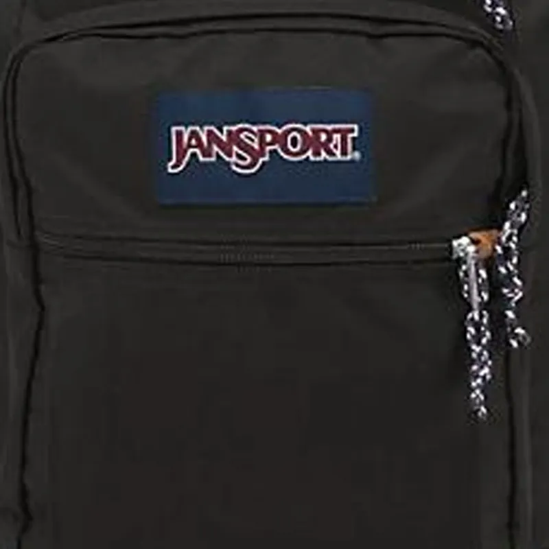 JanSport Synthetic Leather Backpack Regular Unisex Black-4