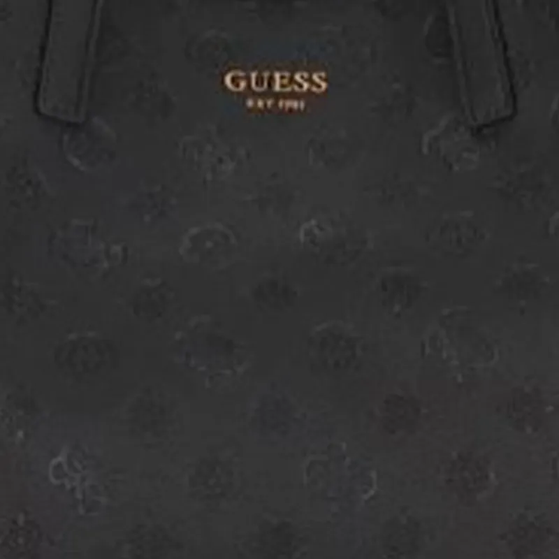 GUESS Polyurethane Tote Bag Shopping Bag Women's Black-5