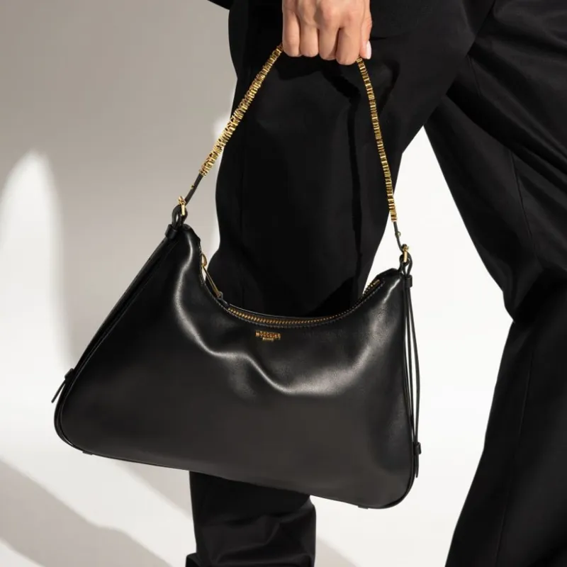 MOSCHINO Logo Lettering Zipped Tote Bag-4