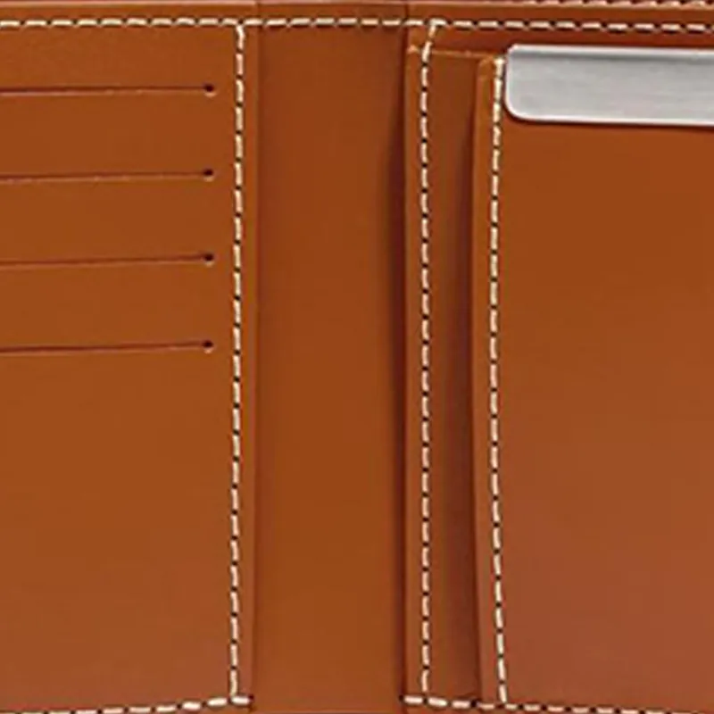 GOYARD SAINT-FLORENTIN Canvas With Leather Wallet Unisex Brown-3