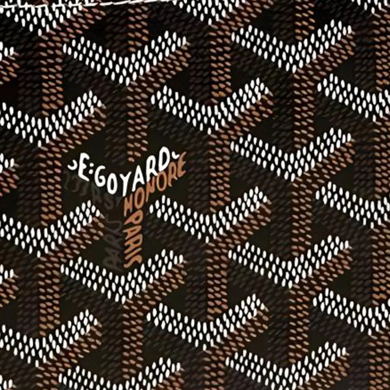 GOYARD SAINT-FLORENTIN Canvas With Leather Wallet Unisex Brown-4