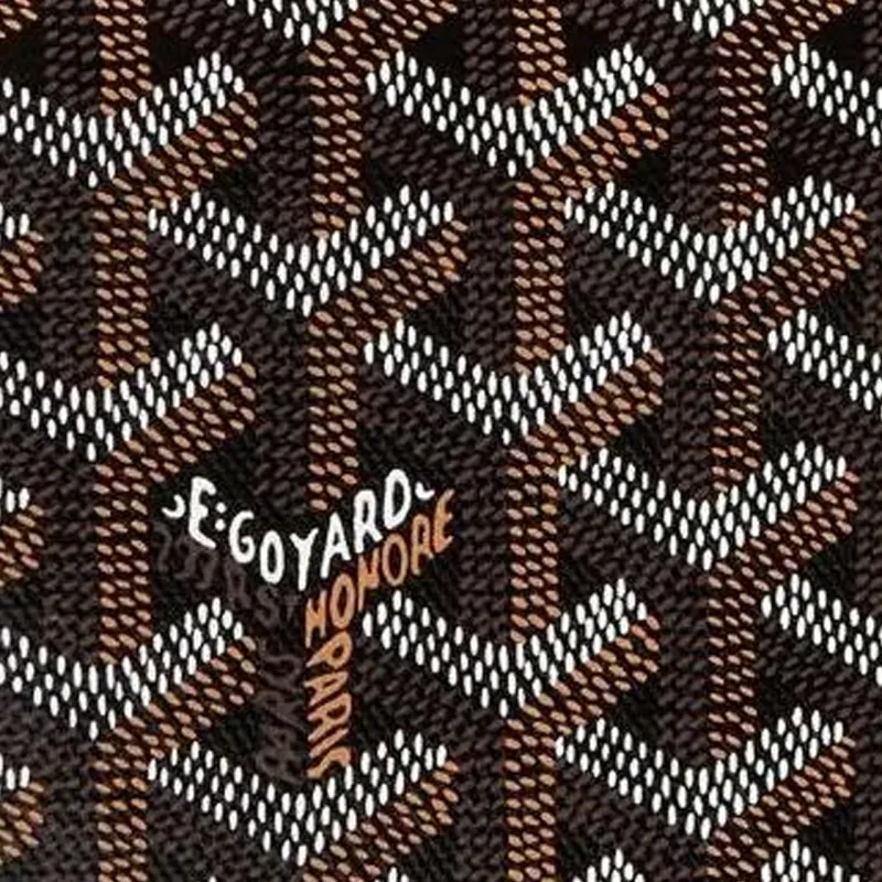 GOYARD RICHELIEU Canvas With Leather Wallet Unisex Brown-4