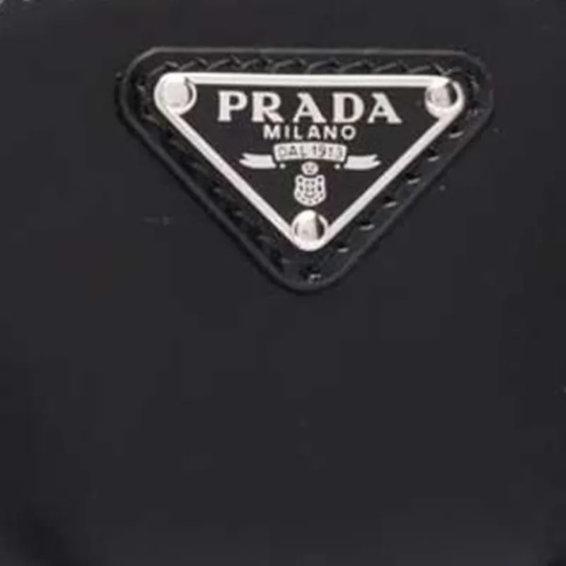 PRADA Calfskin Wallet Unisex Black-5