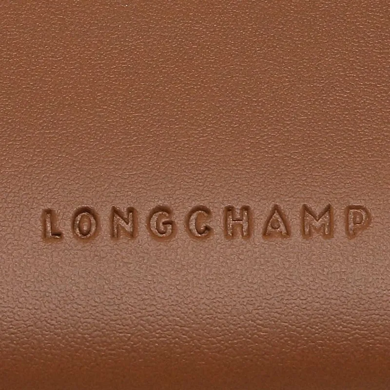 LONGCHAMP BOX TROT Calfskin Wallet Women's Brown-4