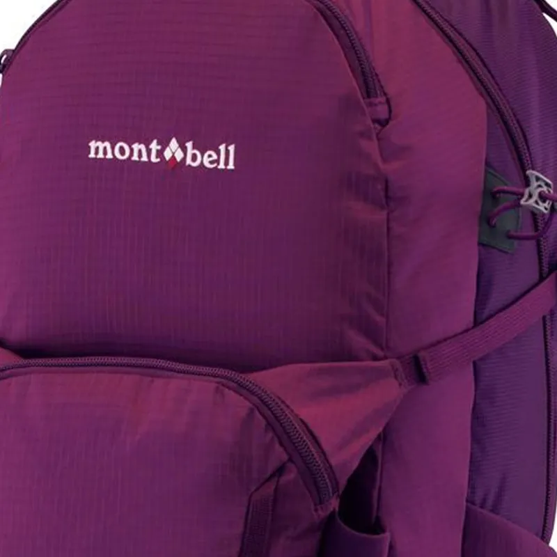 MONTBELL Nylon Outdoor Mountaineering Bag Backpack Regular Women's Mulberry Red-3