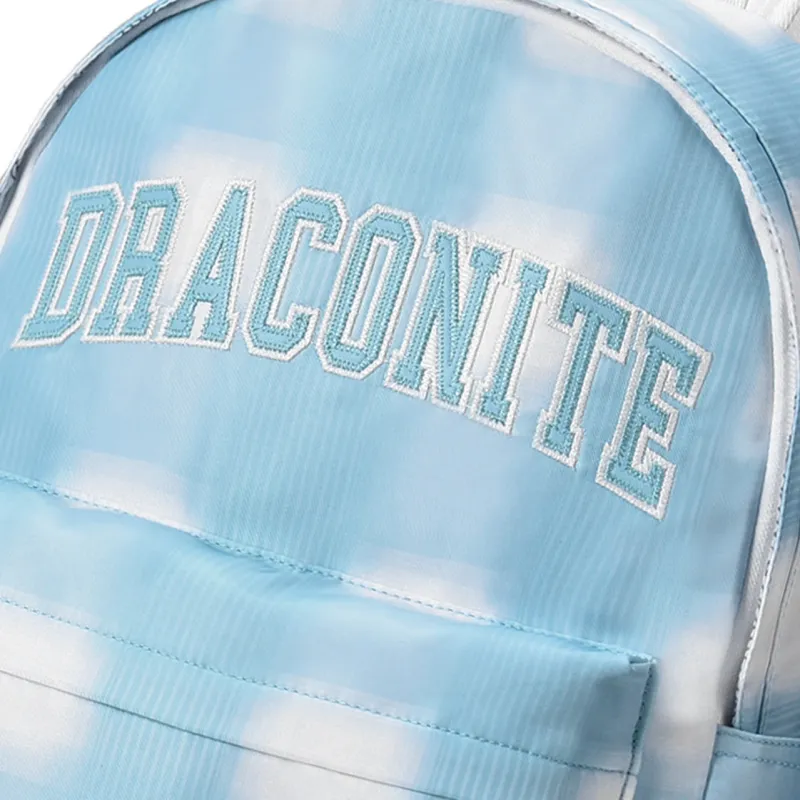 QRST Polyester Backpack Regular Unisex Blue White-4