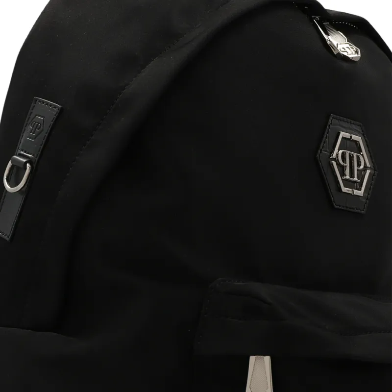 PHILIPP PLEIN Nylon Backpack Men's Black-5
