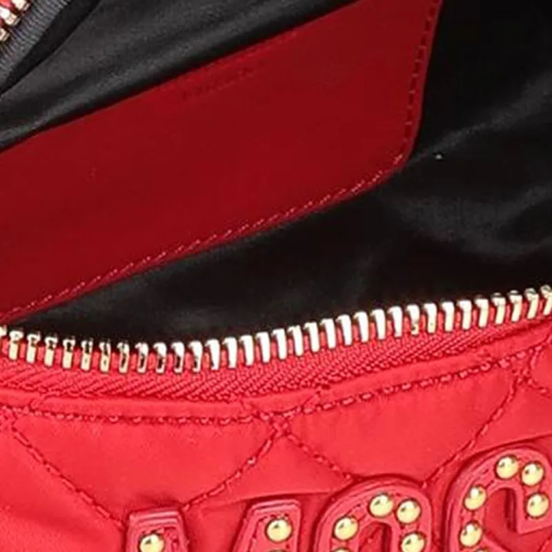 MOSCHINO Fabric Sling Bag Shoulder Bag Crossbody Bag Fanny Pack Women's Red-4