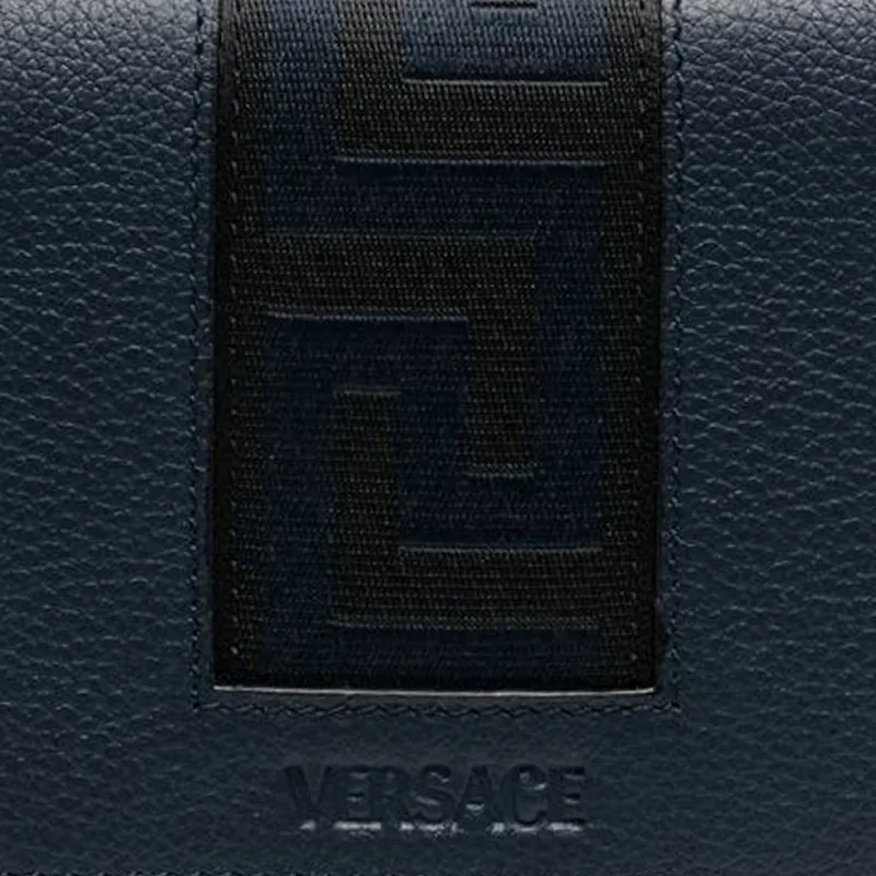 FANSIZHE Calfskin Wallet Men's Blue-4