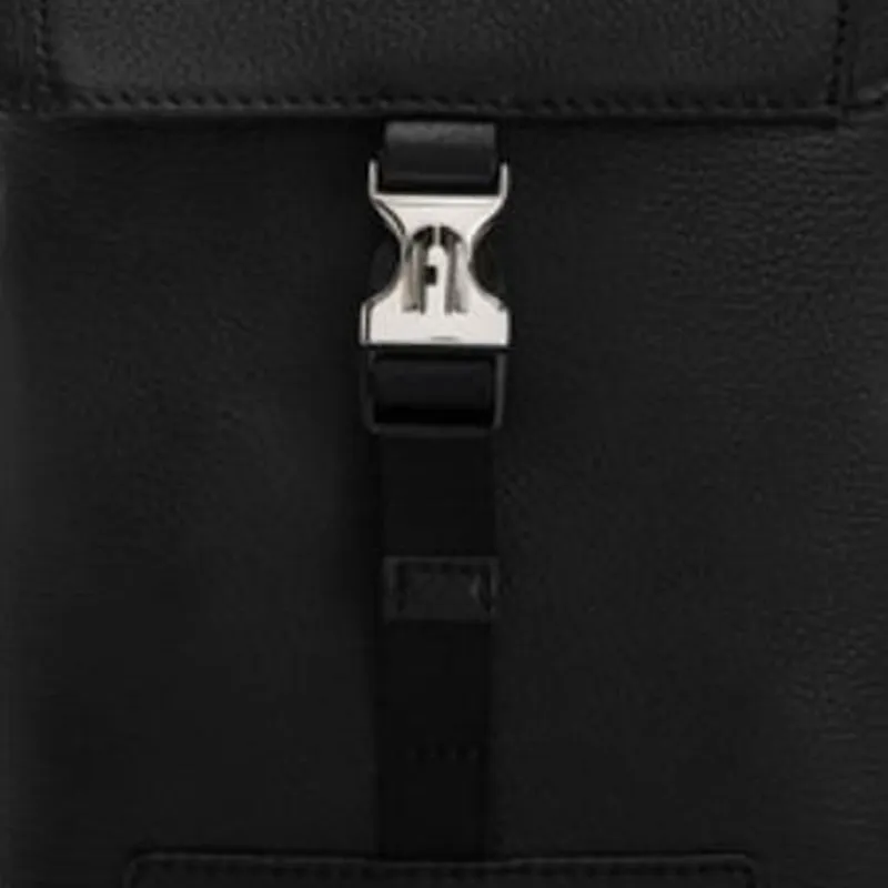 Furla Man Cosmo Calfskin Camera Bag Shoulder Bag Crossbody Bag Mini Men's Black-5