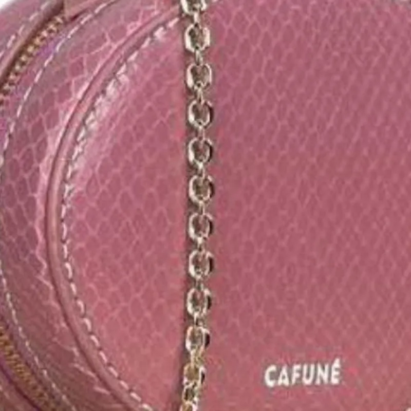 CAFUNE Imitation Snake Pattern Goatskin Shoulder Bag Crossbody Bag Mini Women's Purple-4