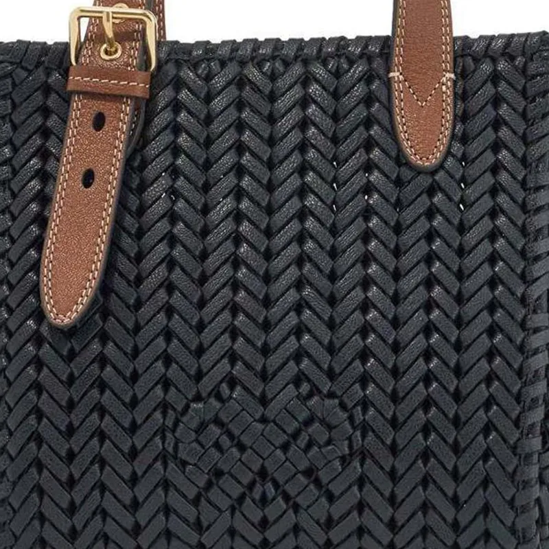 Anya Hindmarch Goatskin Tote Bag, Shopping Bag, Handbag Trumpets Women's Black-3