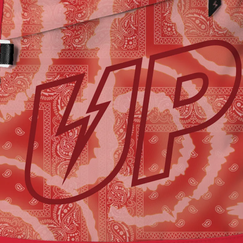 TURN UP Polyester Backpack Laptop Bag Unisex Red-4
