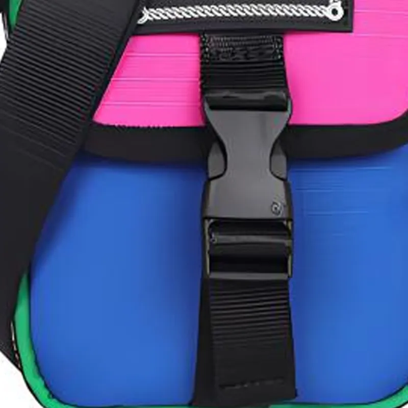VERSACE JEANS COUTURE Nylon Shoulder Bag Crossbody Bag Mini Men's Pink Blue Multicolor-3