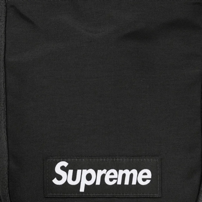 Supreme POLARTEC Collaboration Wool Shoulder Bag, Crossbody Bag Unisex Black-4