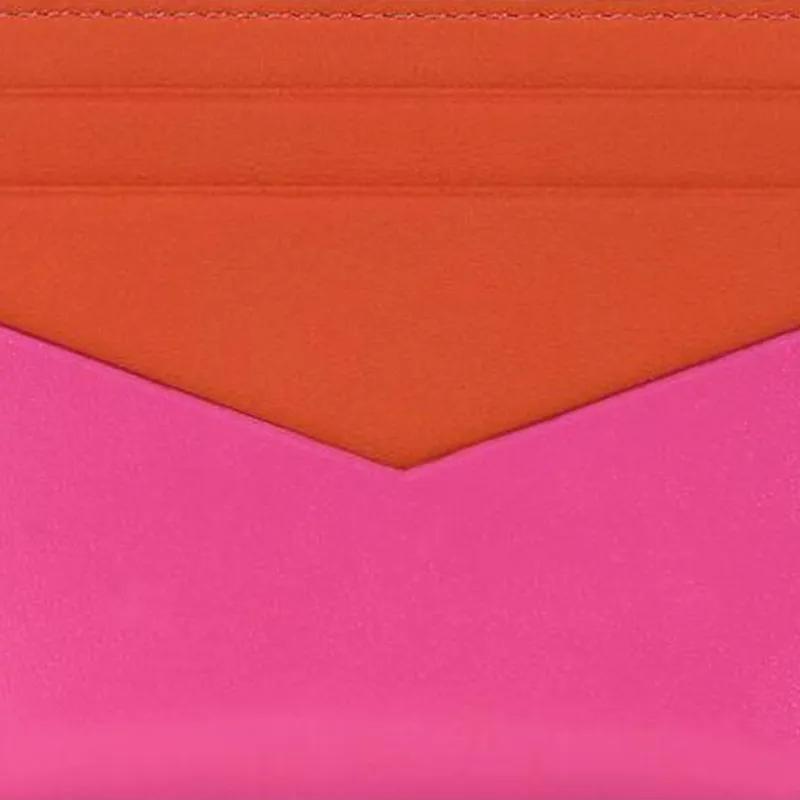 Givenchy Antigona Calfskin Card Holder Women's Neon Pink-3
