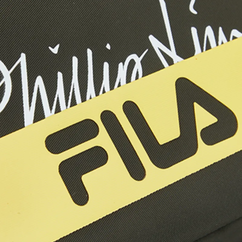 FILA ×3.1 Phillip Lim Collaboration Nylon Sling Bag Fanny Pack Unisex Black Yellow Multicolor-4