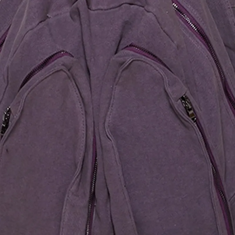 YProject Blend Fabric Backpack Men's Violet-2
