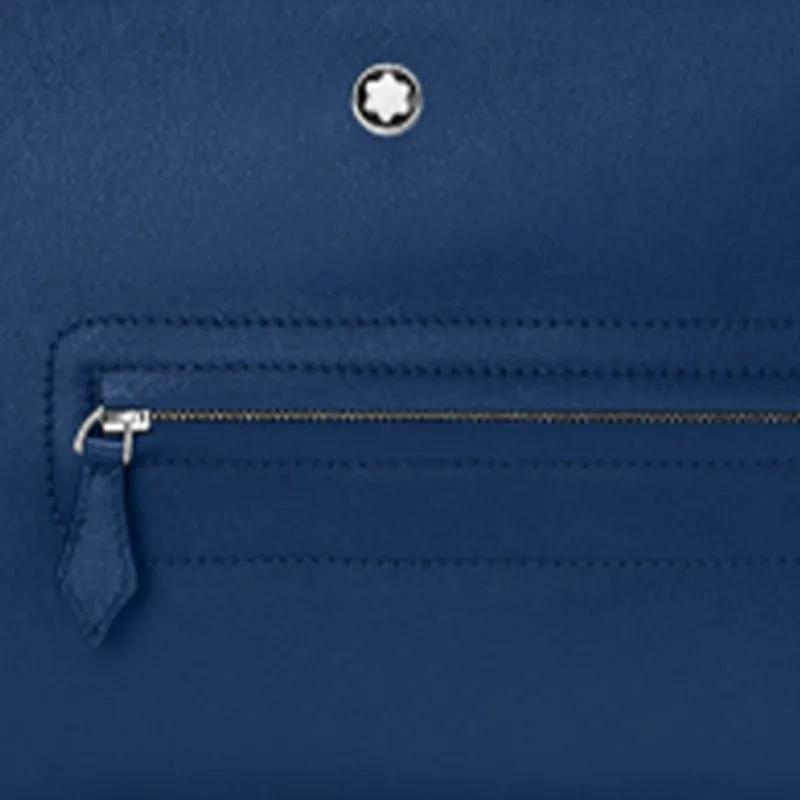 MONTBLANC Meisterstuck Leather With Calfskin Clutch Men's Blue-2