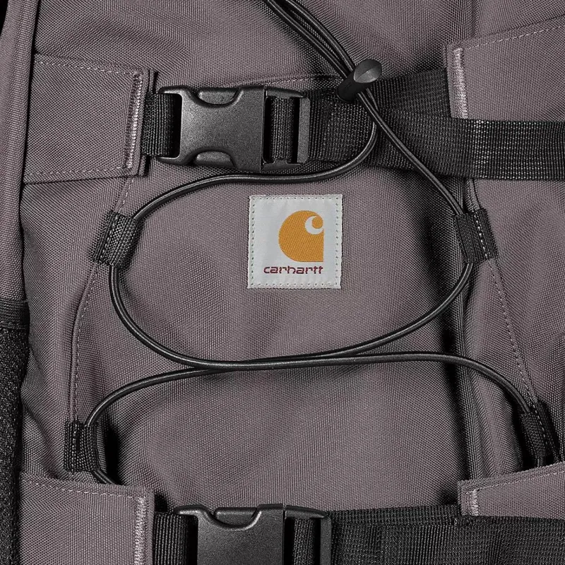 Carhartt WIP Kickflip Recycled Polyester Canvas Backpack Unisex Gray-4