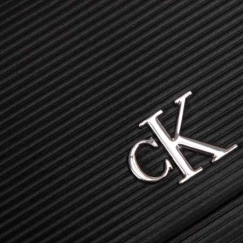 CALVIN KLEIN Cow Leather Wallet Women's Black-4