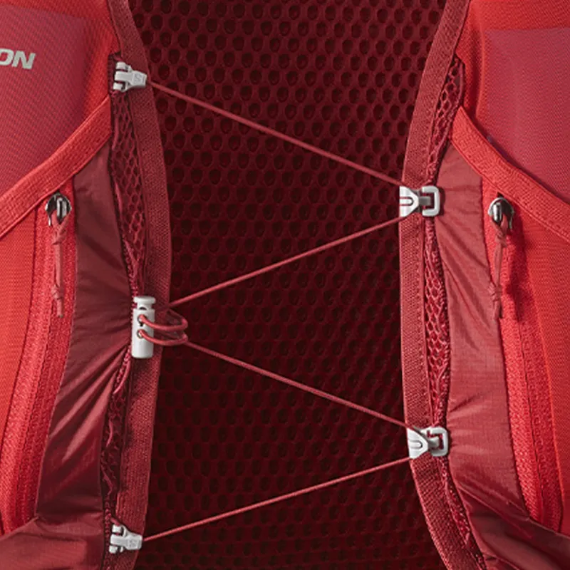 SALOMON Polyamide Outdoor Mountaineering Bag Backpack Extra Small Unisex Red-3