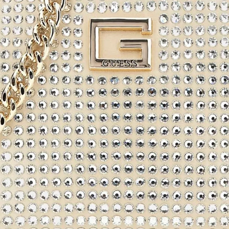 GUESS Synthetic Material Handbag, Shoulder Bag Mini Women's White-4