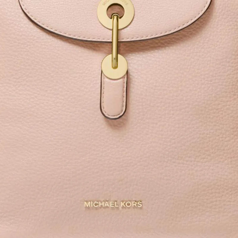 MICHAEL KORS Raven Cow Leather Backpack Medium Size Women's Soft Pink-4