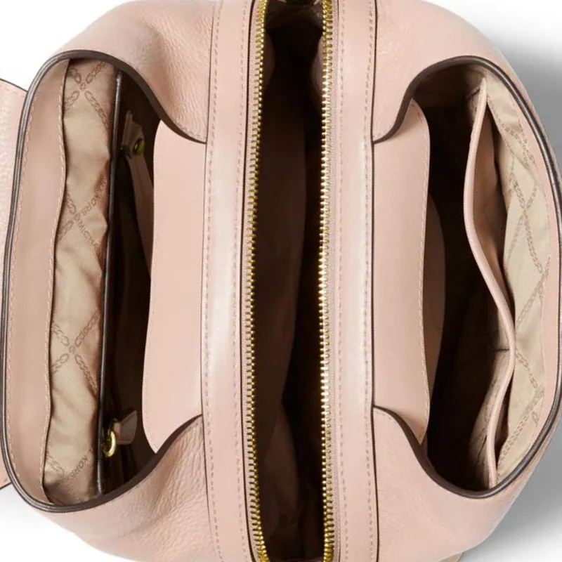 MICHAEL KORS Raven Cow Leather Backpack Medium Size Women's Soft Pink-3