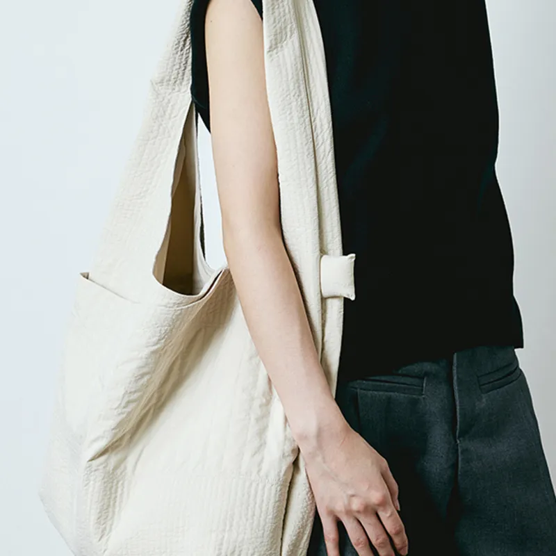 CLOUT CLOUD Nylon Fabric Round Tote Shoulder Bag Unisex Multicolor-4