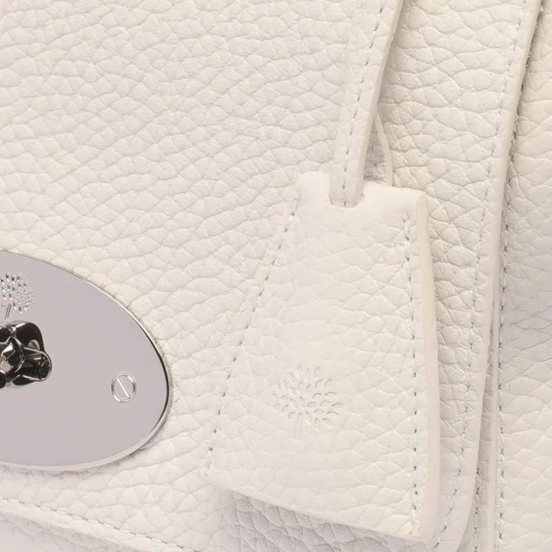 Mulberry Lily Calfskin Handbag Shoulder Bag Crossbody Bag Women's White-3