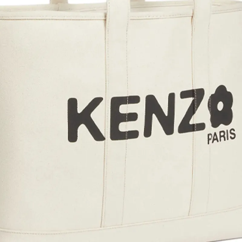 KENZO Utility Logo Printed Large Tote Bag-4