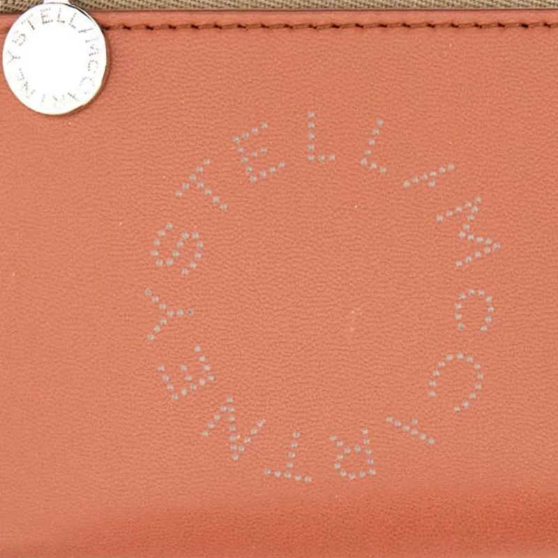 Stella McCartney Logo Perforated Zipped Wallet-4